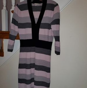 Form fitting, flattering sweater dress